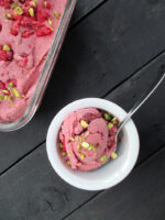 Raspberry Ice Cream (Vegan, Gluten-free, Without Dates)