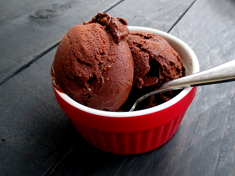 Vegan Gluten-free Dairy-free Avocado Chocolate Ice Cream Recipe Without Refined Sugar