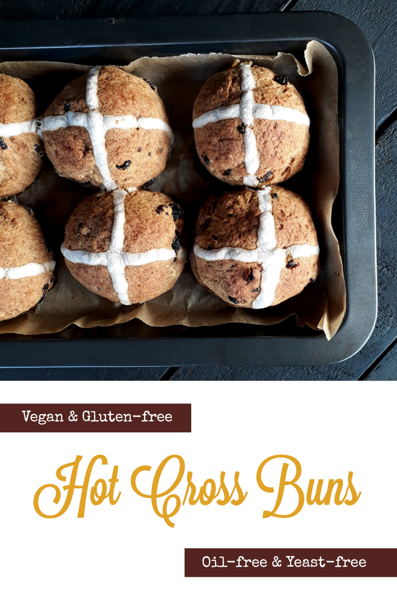 Vegan Gluten free Oil free Yeast free Hot Cross Buns Recipe P2