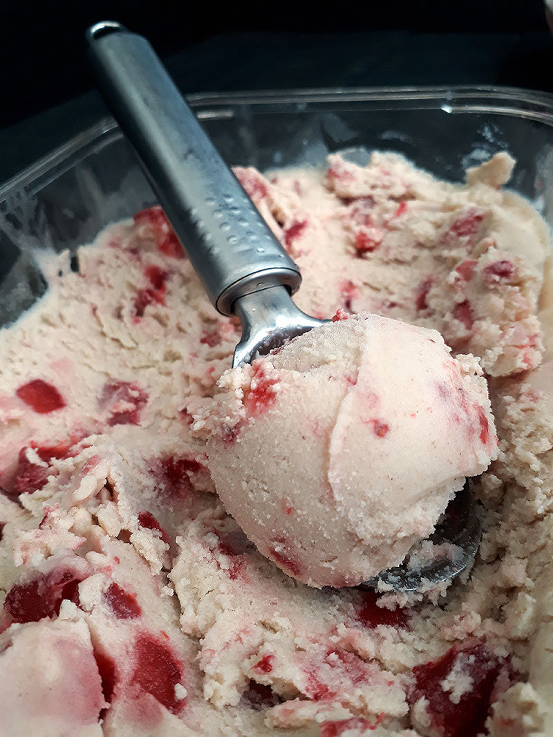 Strawberry Ice Cream Vegan Recipe 2