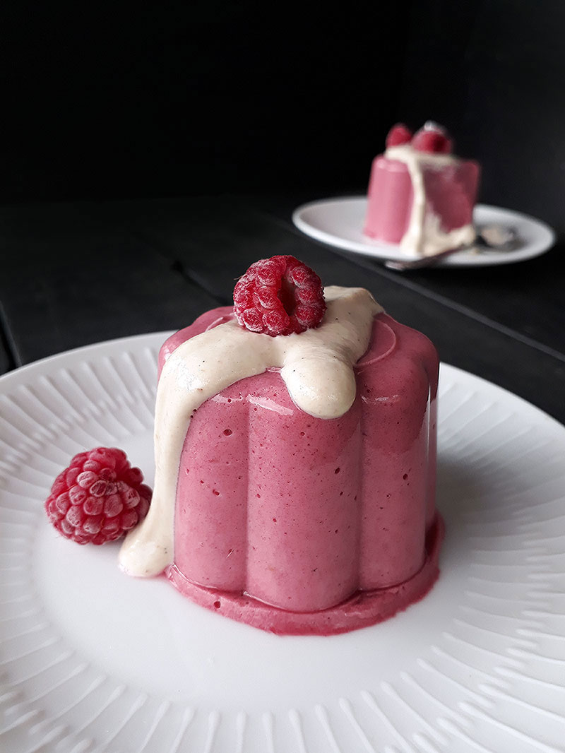 Raspberry Panna Cotta Vegan Recipe