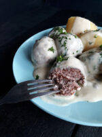 No-Meat Konigsberger Klopse - German Meatballs (Vegan, Gluten-free, Oil-free)
