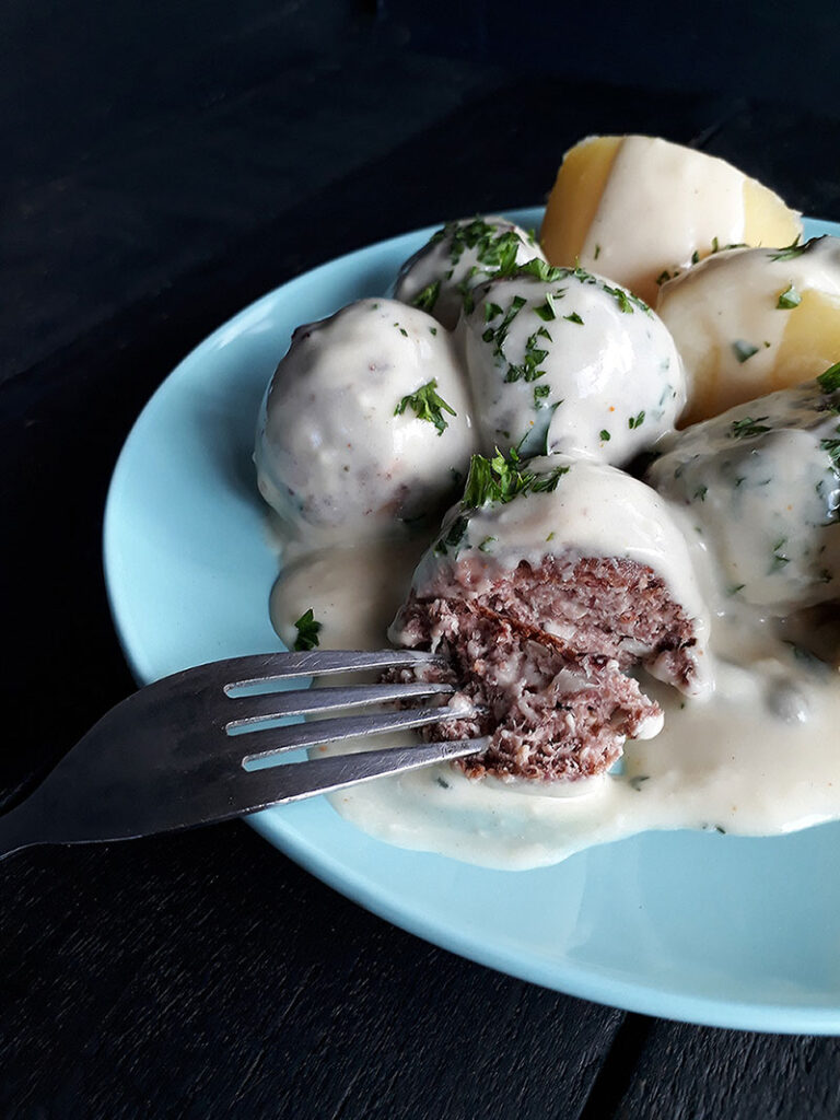 No-Meat Konigsberger Klopse - German Meatballs (Vegan, Gluten-free, Oil ...