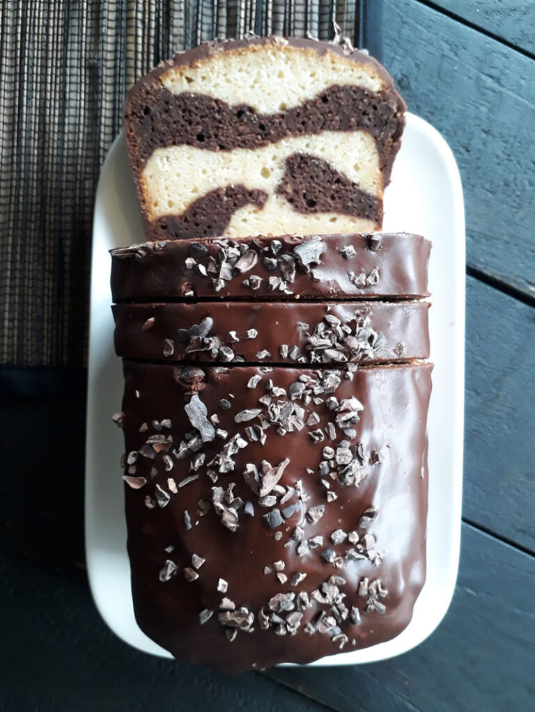 Vanilla Chocolate Marble Cake (Vegan, Glutenfree) The Vegan Monster