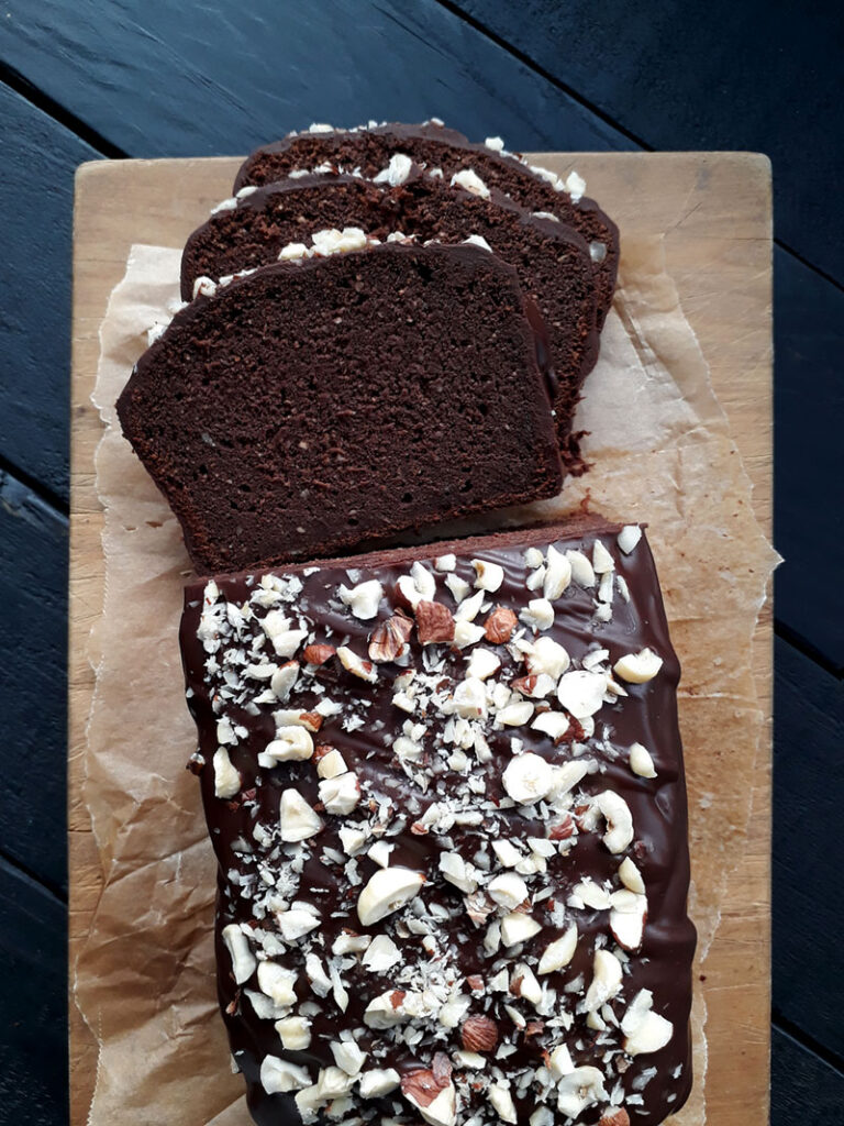 Vegan Gluten free Hazelnut Chocolate Loaf Recipe