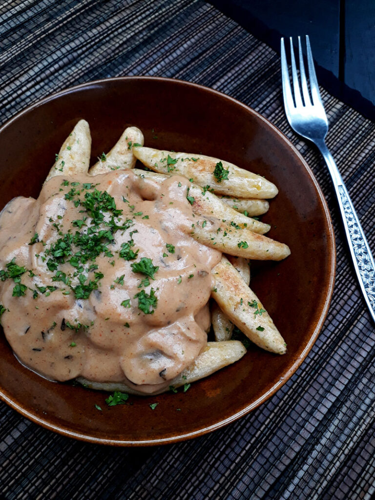 German Fried Potato Dumplings Vegan Gluten-free Recipe