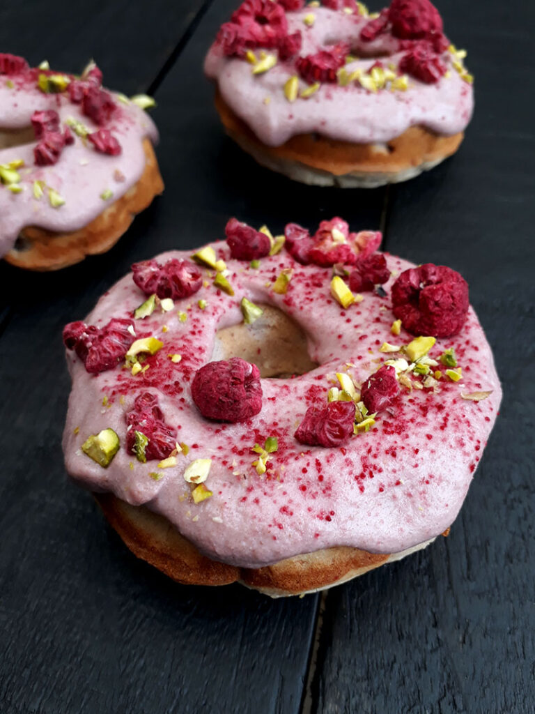 Raspberry Banana Donuts Vegan Gluten-free Recipe