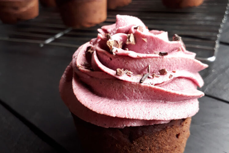 Pink Chai Chocolate Cupcakes Vegan Glutenfrei Recipe-