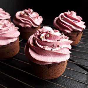 Schoko Pink Chai Cupcakes Vegan Glutenfrei