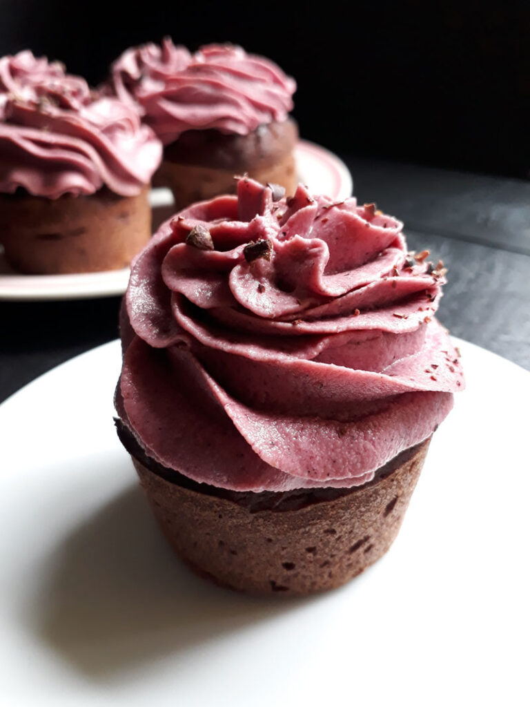 Schoko Pink Chai Cupcakes Vegan Rezept
