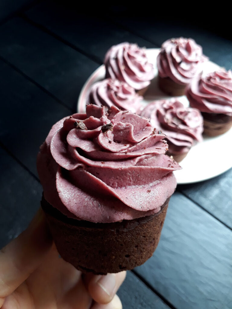 Vegane Glutenfreie Schoko Pink Chai Cupcakes Rezept
